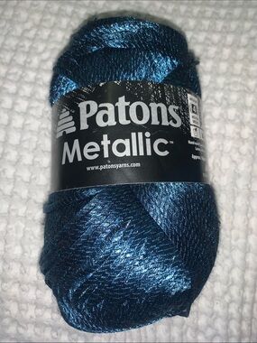 Patons Metallic Yarn (BLUE STEEL) 95134